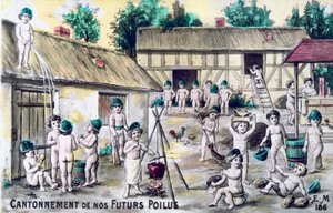 Vintage französische Postkarte, ca. 1900