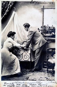 Französische Vintage-Postkarte, um 1900 von Unbekannt
