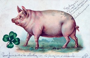 Vintage französische Postkarte, um 1900