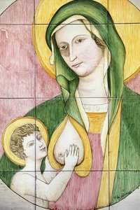 Jungfrau und Kind Mosaik, Galatone, Italien