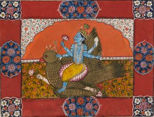 Vishnu auf Garuda, frühes 19. Jahrhundert