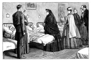 Besuch von Königin Victoria im Netley Hospital, Hampshire, um 1860er Jahre