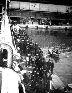 Besucher von Port Doumen, Saigon, Vietnam, 1900