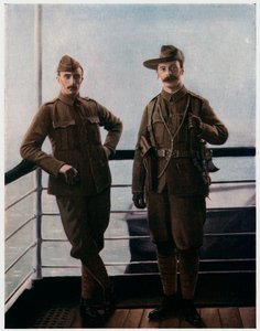Freiwillige an Bord eines Schiffes für den Burenkrieg, 1900 von Unbekannt