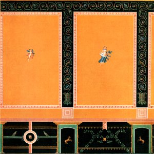 Wanddekoration, Pompeji, Italien, 1928 von Unbekannt