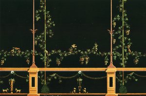 Wanddekoration, Pompeji, Italien, 1928