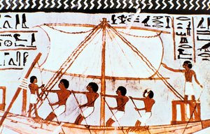Wandmalerei aus dem Grab von Sennefer, Abydos, Altes Ägypten, 18. Dynastie, ca. 1450 v. Chr.