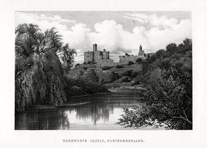 Warkworth Castle, Northumberland, 1896 von Unbekannt