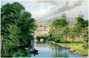Warwick Castle, Warwickshire, Heim des Earl of Warwick, um 1880 von Unbekannt