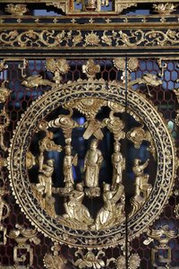 Wat Chedi Luang, Chiang Mai: Kunstwerk im buddhistischen Museum, Thailand von Unbekannt