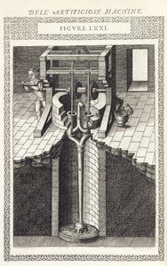 Wasserversorgungs- und Behandlungsmaschine zum Heben von Wasser aus einem Brunnen von Unbekannt