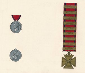 Waterloo- und Militärdienstmedaille 1793-1814, 19. Jahrhundert