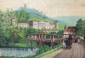 Schloss Weilburg bei Baden, Mitte des 19. Jahrhunderts