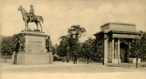 Wellington-Denkmal, London, um 1910