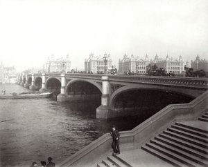 Westminster Bridge und St. Thomas Krankenhaus, London