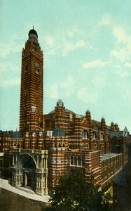 Westminster Cathedral, London, um 1910