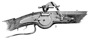 Radschlossmechanismus, aus dem Tower of London, 17. Jahrhundert, ca. 1880