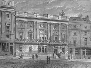 Whites Club, Westminster, London, um 1875