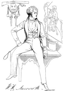 William Harrison Ainsworth 1805-1882, englischer Historienromanautor, um 1835