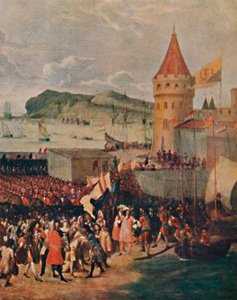 Wilhelm III. landet in Brixham von Unbekannt