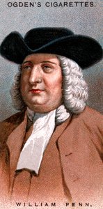 William Penn, englisches Mitglied der Gesellschaft der Freunde, bekannt als Quäker von Unbekannt