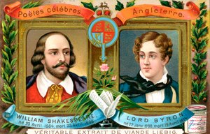 William Shakespeare und Lord Byron, um 1900