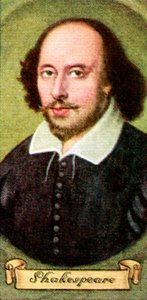 William Shakespeare, aus einer Serie von Zigarettenkarten, 1935