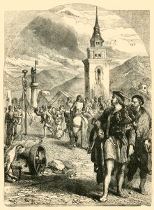 Wilhelm Tell auf dem Marktplatz von Altdorf, 1890