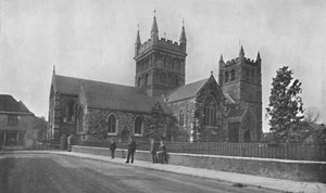 Wimborne Minster, um 1910