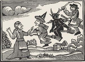 Hexen, aus The Invisible World von Cotton Mather von Unbekannt