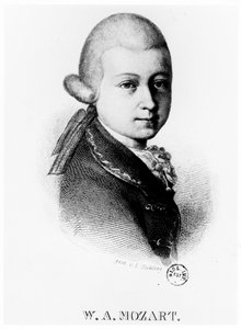 Wolfgang Amadeus Mozart 1756-1791 im Jahr 1770