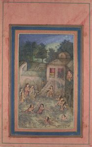 Frauen baden im Mondlicht, Folio aus dem Davis-Album