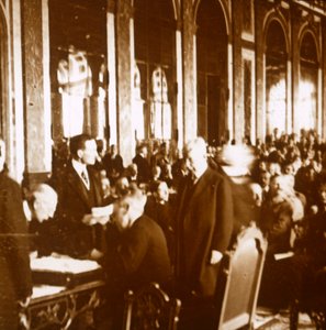 Woodrow Wilson, Vertrag von Versailles, Frankreich, 1919