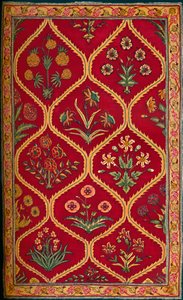 Wollteppich. Indische Königliche Fabrik von Lahore, 17. Jahrhundert von Unbekannt