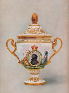 Worcester-Vase zur Feier des Goldenen Jubiläums von König George III, um 1809 von Unbekannt