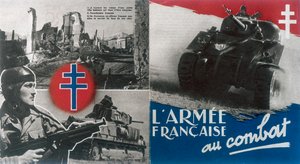 Zweiter Weltkrieg: Freie französische Propagandaposter, um 1942-1944