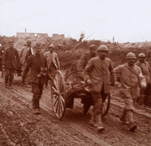 Verwundete, Neuville, Nordfrankreich, um 1914-1918