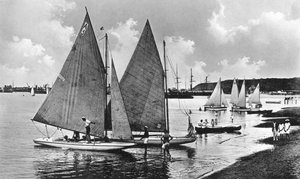 Segeln in der Bucht, Durban, Südafrika