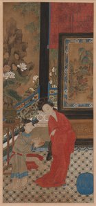 Yang Guifei verlässt das Bad, 1700er Jahre