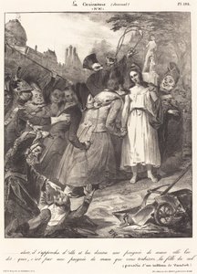 ...dann näherte er sich ihr: Parodie auf van Dycks Verrat an Christus von Unbekannt