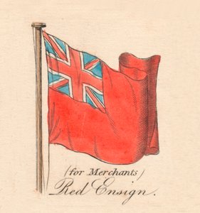 für Kaufleute Rote Handelsflagge, 1838