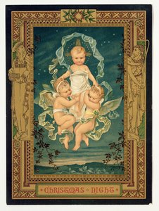 Weihnachtsnacht, Weihnachtskarte, 1880er Jahre