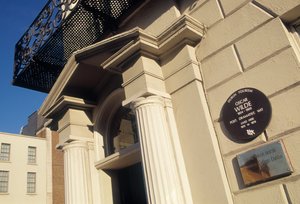 Eingang des Oscar Wilde House Museums in der Merrion Square Nummer Eins von Unbekannt Unbekannt