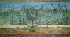 Gartenmalereien aus der sogenannten Villa der Livia, Primaporta, Rom, um 20 v. Chr. von Unbekannt Unbekannt