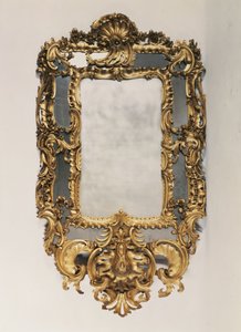 George II geschnitzter vergoldeter Spiegel, Mitte 18. Jahrhundert