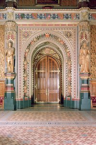 Houses of Parliament, Eingang zum Robing Room, Royal Gallery, ca. 1841, Sir Charles Barry & Augustus Pugin, Westminster, London, UK