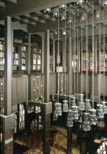 Innenansicht der Glasgow School of Art, Bibliothek, Schottland, UK; erbaut 1897-1909 von Unbekannt Unbekannt