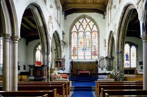 Innenraum der St. Olaves Kirche, Hart Street, City of London von Unbekannt Unbekannt