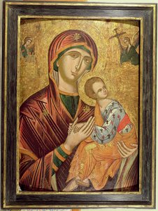 Mutter Gottes der Passion, griechische Ikone aus Kreta, frühes 16. Jahrhundert von Unbekannt Unbekannt