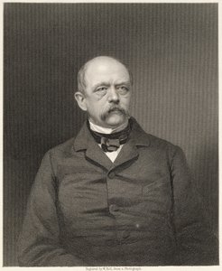 Porträt von Otto von Bismarck (1815-98), graviert von William Holl (1807-71) nach einem Foto, veröffentlicht von William Mackenzie von Unbekannt Unbekannt